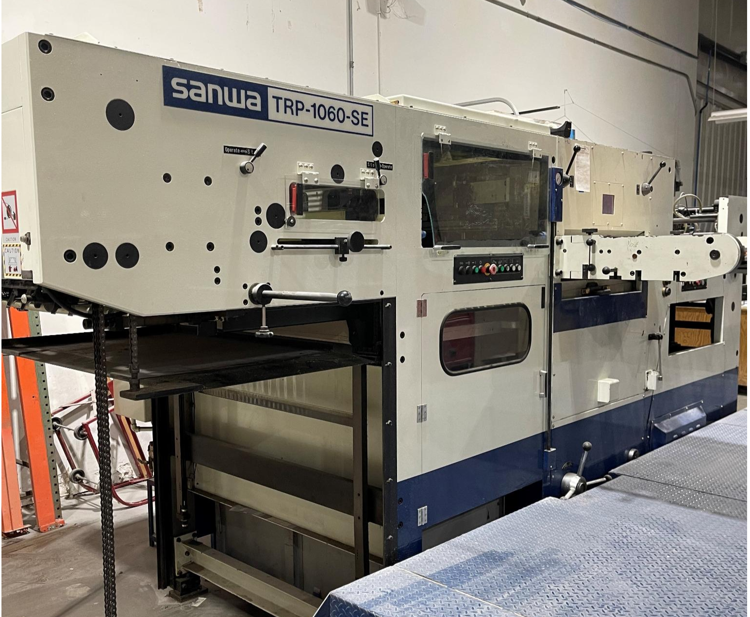 2000 Sanwa TRP-1060-SE die cutter for sale 2000 Sanwa TRP-1060-SE die cutter for sale